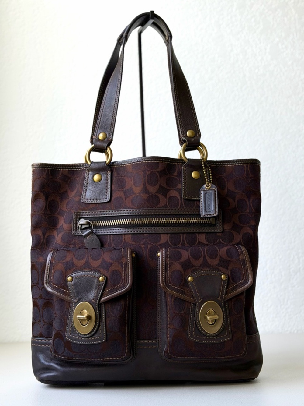 Coach Legacy Gigi Signature Jacquard Tote